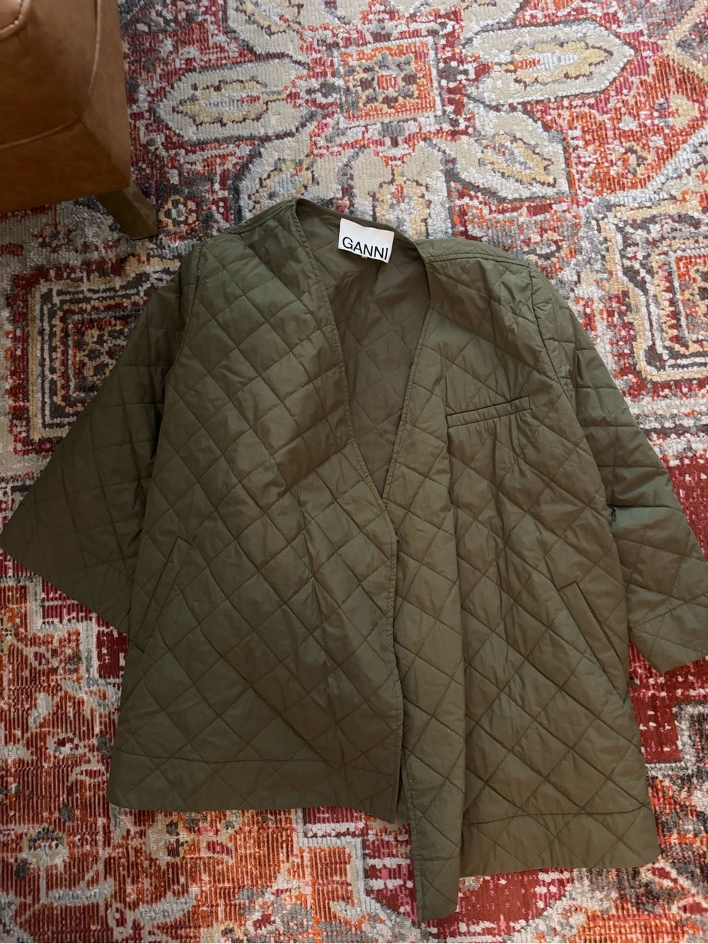 GANNI quilted light jacket/overshirt